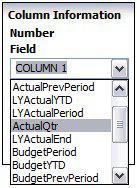CLUBline FinMan Essentials Figure 13.3 RF Generator Column Information Drop Down Drag out a GROUP command and place it on the command list.
