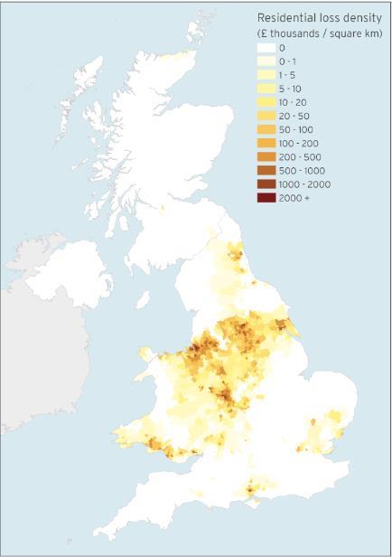 The flood event is assumed to result in severe flooding with the event lasting 144 hours across the south of England. The closest JBA Event ID from their stochastic Flood model is E67419.