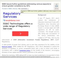 The thought process after taking due consideration of the various stakeholders was notified on 21st May, 2012 by the enforcement of SEBI (Alternative Investment Funds) Regulations, 2012 [1][AIF