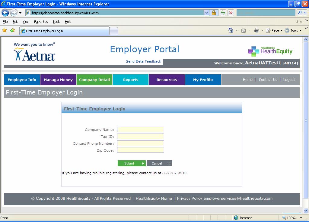 HEQ calls the Employer within 5 days of date the Employer set up the site to give instructions on using the employer portal.