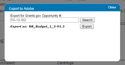 Simple Steps to Export a Subcontract Budget Search for the Grants.