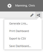 Printing P2 Explorer uses the browser s built-in print functionality to print a dashboard. The dashboard will be printed exactly as it appears in the preview window.