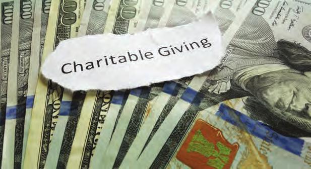 Make your charitable giving count in 2018 CHARITABLE GIVING 16 Giving to charity can provide not only the satisfaction of doing good, but also large tax deductions.