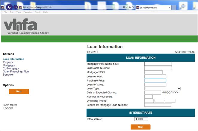 Complete Loan Registration Information (3) Complete