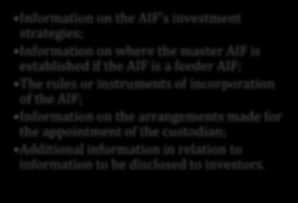 CONDITIONS FOR AUTHORISATION The MFSA is satisfied that the AIMF will continue to meet its legal obligations The AIFM has sufficient capital and own funds The AIFM's business is carried out bby