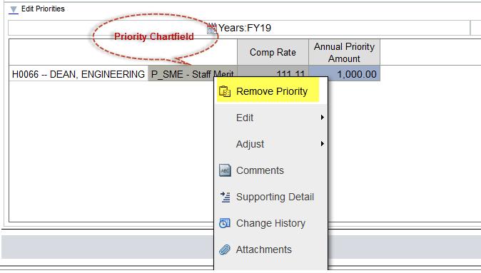 You can also REMOVE a priority Steps: 1. Right click on Priority 2. Click on Remove Priority 3.