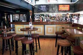 Seated 60 / Standing 100 A functional and versatile indoor space near the bistro and close to the bar for quick service, with LCD screens showing the