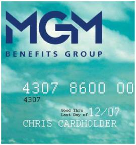 MGM Flex Card The MGM Flex Card makes using your Health FSA quick and easy. Just swipe it to pay for your eligible expenses and the funds are automatically deducted from your account.