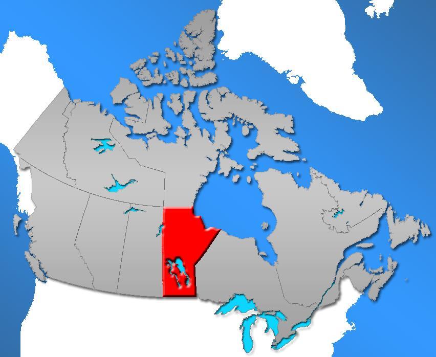Manitoba s Economy One of ten Canadian provinces (fifth-largest in population) Centrally located in North America with a comprehensive transportation and communication network Total Area 650,000 km 2