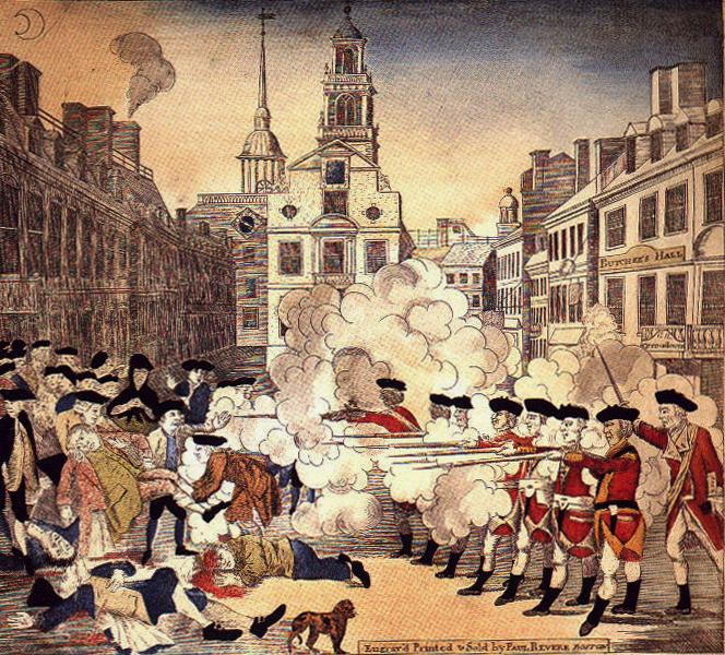 The Boston Massacre I. II. III. IV.