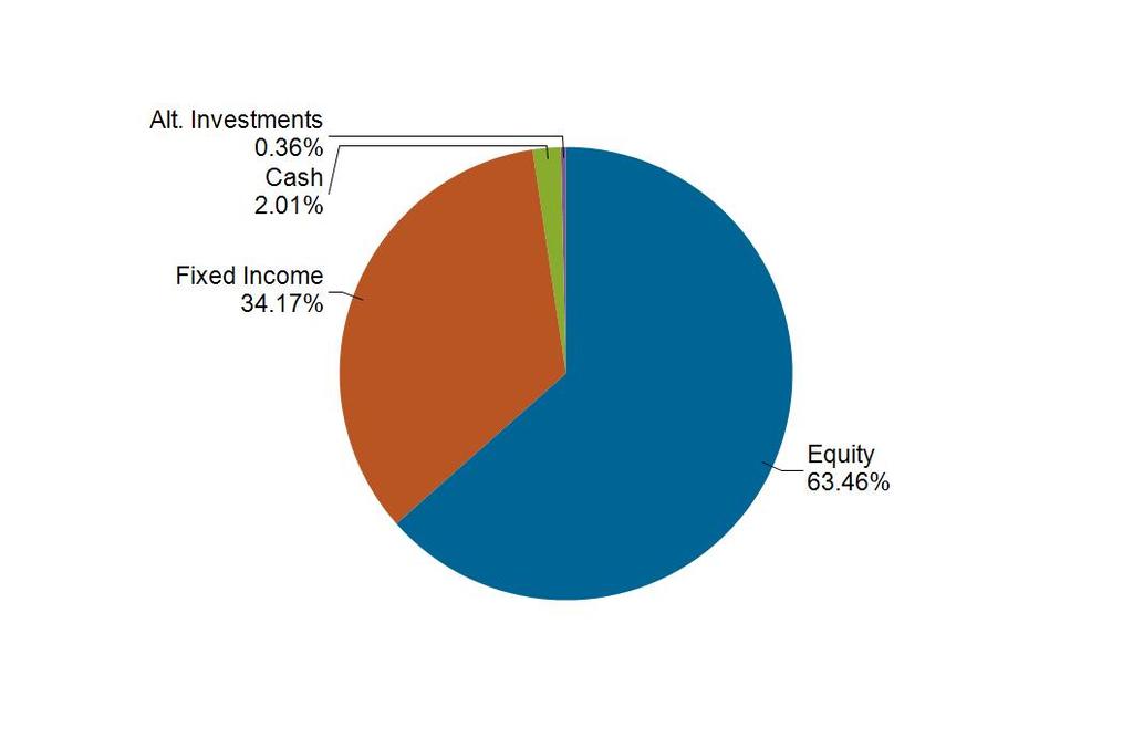 Asset and Account Allocations As of Close of Business: 02/28/2018 Asset Allocation Account Allocation Asset Class Market Value ($) % of Total Equity 4,459,585 63.46 Fixed Income 2,400,859 34.