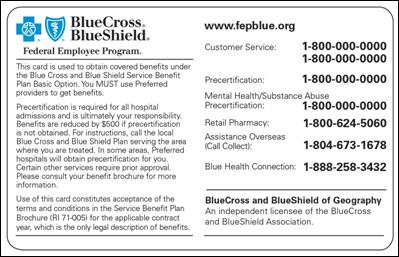 Shown below is an example of a Blue ID card