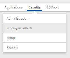 Accessing Employee User Accounts To find your employees and access their data, navigate to Benefits > Employee Search On the Employee Search page, you can search for employees by part or full Last