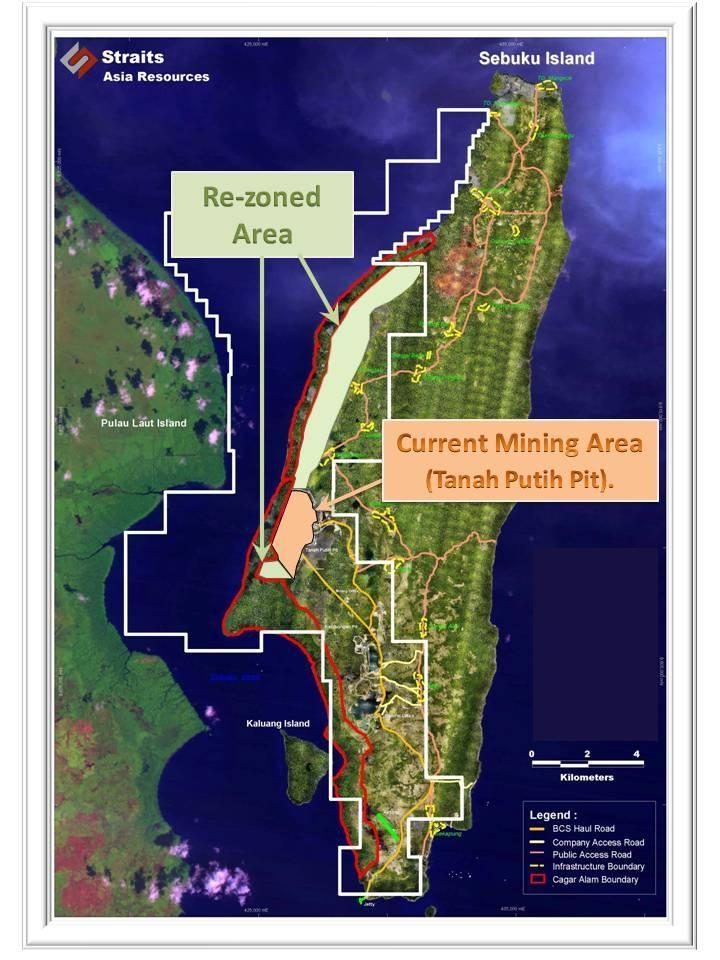Beyond The Cagar Alam Re-zoning changes the area from protected forest to production forest Remaining approvals are normal for Straits Asia s mine