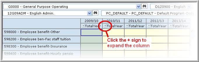 30 / Chapter 3 Planning and Forecasting 6. Click the Save toolbar button ( ) to save the changes when finished making all your changes.