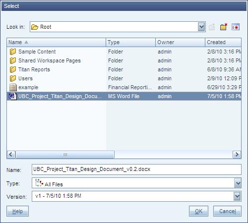 Campus-Wide Budgeting System Tutorial / 35 d. Select the file Getting Started with Sample Content.htm if it is there.