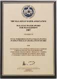 THE MALAYSIAN WATER ASSOCIATION MALAYSIA WATER AWARD FOR MANAGEMENT 2007 Awarded to Pusat Perkhidmatan Pelanggan (PUSPEL)