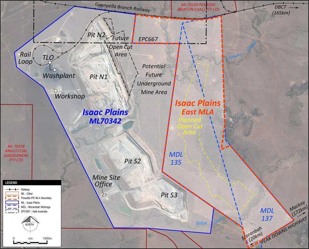 ISAAC PLAINS UNDERGROUND PROJECT OVERVIEW Concept mining studies indicated operation via bord &