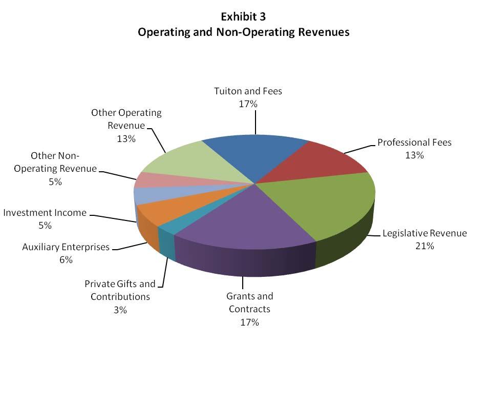 The following (Exhibit 3) is a graphic presentation of net revenues by source (both operating and