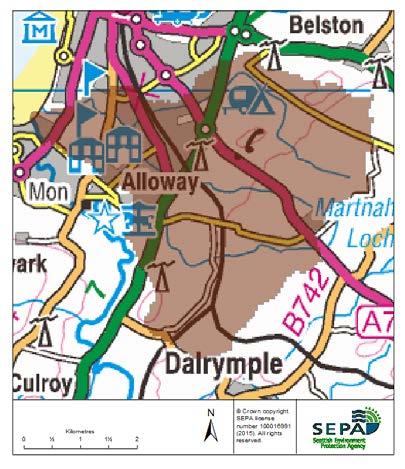 Ayr East (Potentiall Vulnerable Area 12/12) Local Plan District Local authority Main catchment Ayrshire South Ayrshire Council River Ayr Background This Potentially Vulnerable Area is located to the
