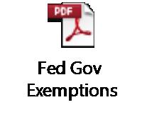 Exemptions Covered CA does not run the exemption process Exemption applications are available from the federal