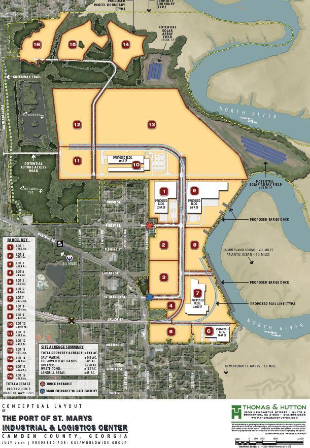 Site Plan Rendering of Proposed Port of