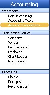 Pre-Programmed Default General Ledger Accounts in Partner XE To Access 1.