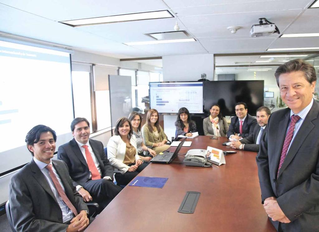 Germán Salazar Castro, International and Treasury Vice-president and work team Our Operational