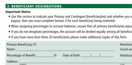 lifted in later years Pick and choose which beneficiaries are restricted Flexibility PLUS