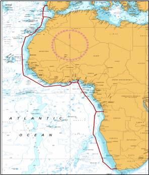 from leases/capacity sales to leading telecoms operators Transaction Highlights Project first phase (cost: US$240m) is cable from Portugal to Nigeria, with landing points on West African Coast cable