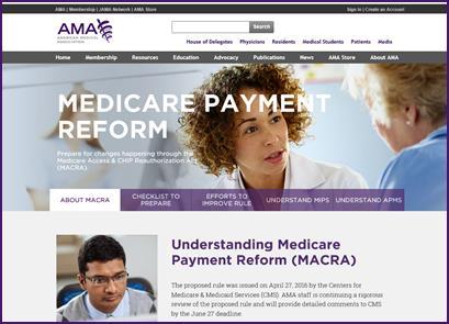 AMA Understanding Medicare Reform home page www.ama-assn.