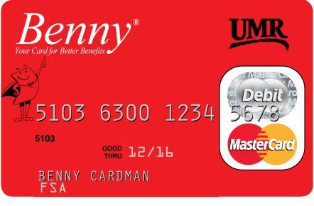 Benny Card Swipe your card only for your Health Care FSA purchases. Pay for other personal items separately. If you are asked Is your card debit or credit?... say credit.