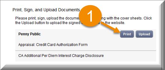 WebMax Navigation Borrower Wet Signing Process: 1.