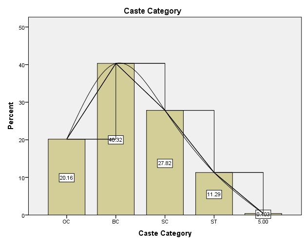 Hence, caste wise distributions of SHG members are considered as important for this study.