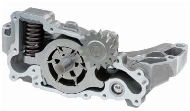 Market trends and strategic positioning Higher efficiency and reliability for heavy-duty vehicles resulting from MAHLEs innovation potential Pendulum-slider oil pump One of