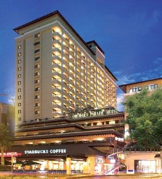 1 Tanglin Road, Singapore 247905 Orchard Parade Hotel s location near the famous Orchard Road provides guests with a wide variety of dining and shopping choices; a great appeal to both business and