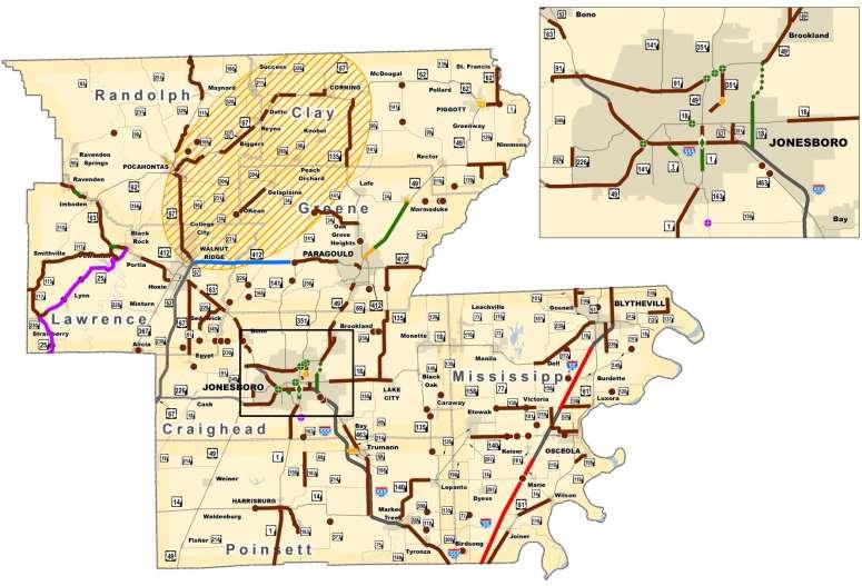 Draft 2019-2022 STIP District 10 Statewide Transportation Improvement Program Federal Fiscal Years 2019-2022 Summary of Projects District 10 Program Amount (x $1 M) Connecting Arkansas Program $ 43.