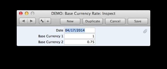 To set up the Base Currency: Go to the Module System and open the Setting Base Currency.