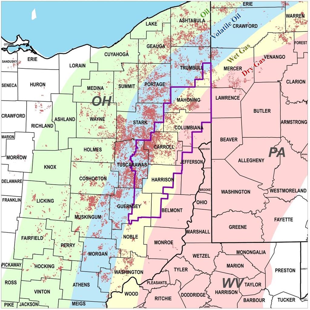 Drilling in the Utica Shale 95% of wells in the Utica