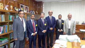 Courtesy Call on BB Governor A team of ICAB led by its President Adeeb Hossain Khan FCA paid a courtesy call on Bangladesh Bank Governor Fazle Kabir on 11 at latter's office.