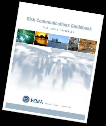 Risk Communications Guidebook Online access to tools, templates to communicate risk with