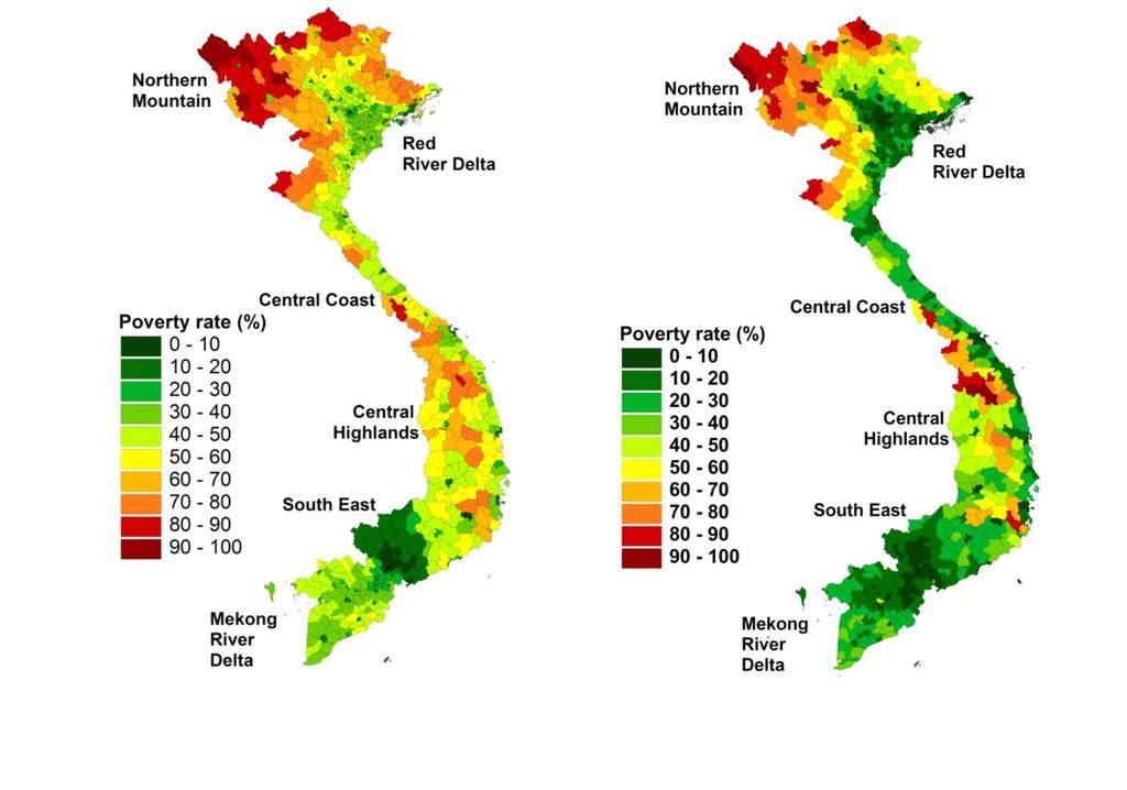 Poverty and Prosperity Policies, made at the country level, need highquality data Vietnam poverty maps