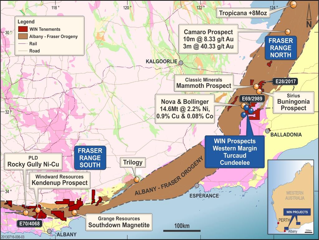 Company Highlights 70% interest (30% Creasy Group) in 4,600km 2 tenure in highly prospective Albany- Fraser terrane $9M cash (as at 30 March 2015) and no debt ability to fund aggressive exploration