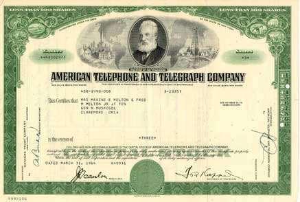 A stock certificate is a piece of paper