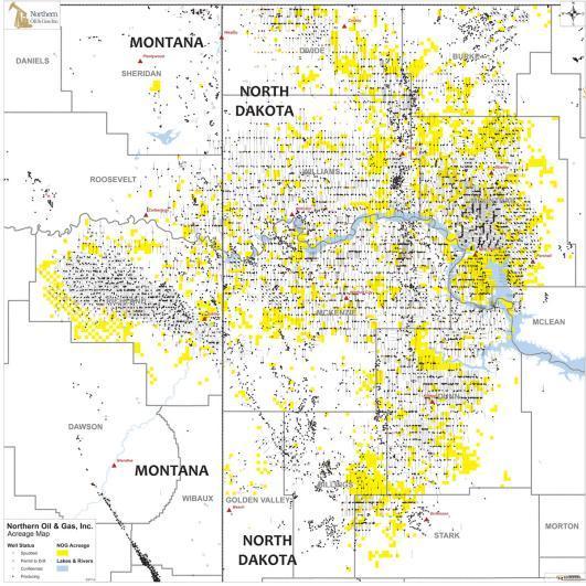Position: 187,000 Net Acres 1,400+ Remaining Net Well Inventory (1) 73% of North Dakota Held (2), 63% Held in Total Production: (4th Quarter 2013) Averaged 13,946 BOEpd 90% Crude 1,758 Producing