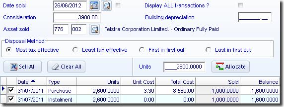 Task 8.1 - Investment Disposal Click Preview to prepare a Profit/Loss on Disposal Report.