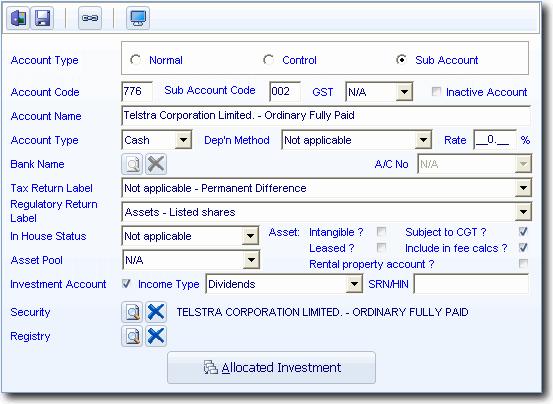 Task 6.3 - Instalment Payments Click Select. Click Save. Simple Fund will now create an asset account, income account and profit and loss on sale accounts for this asset. Click Select. Units Amount Note Input 2 600 and press Enter.