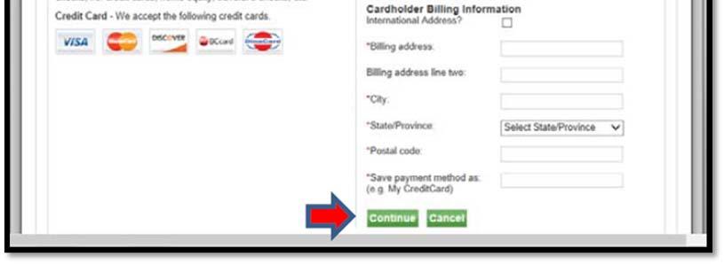 If using a debit card, choose the new credit card option.