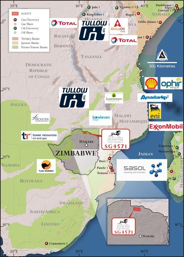 Figure 1 - SG 4571 location Invictus Invictus is an Australian incorporated company that, through its wholly owned Zimbabwean subsidiary, will obtain an 80% interest and operatorship in the Cabora