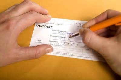Deposits Cash or check